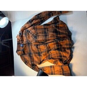 GAP Mens XL Long Sleeve Button Down Brown Fleece Shirt